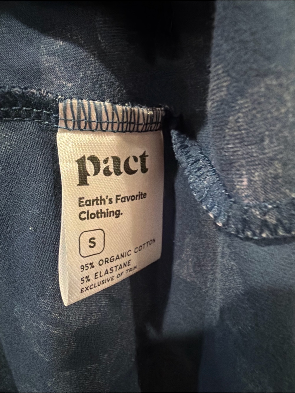 Pact Navy Dress with Lavender Floral Print - Picture 4 of 7
